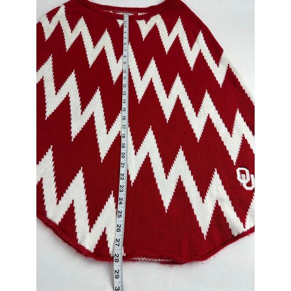 Emerson Street Clothing Women's Size Large XL University of Oklahoma Knit Poncho - Picture 11 of 11
